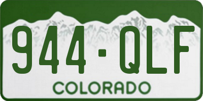 CO license plate 944QLF