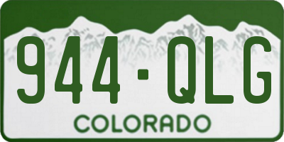 CO license plate 944QLG