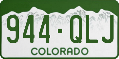 CO license plate 944QLJ