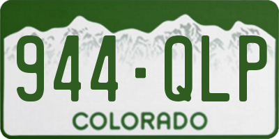 CO license plate 944QLP