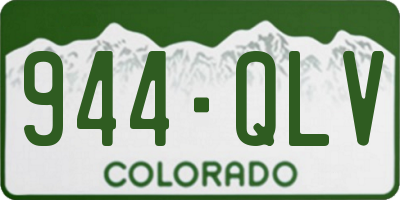 CO license plate 944QLV