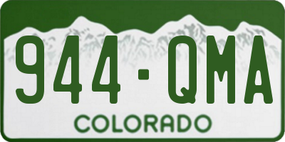 CO license plate 944QMA