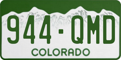 CO license plate 944QMD