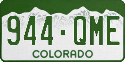 CO license plate 944QME