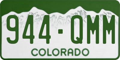 CO license plate 944QMM