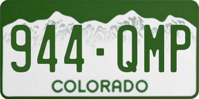 CO license plate 944QMP