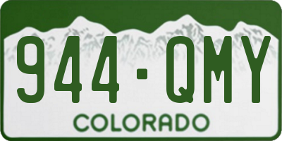 CO license plate 944QMY