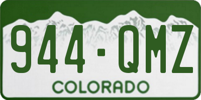 CO license plate 944QMZ