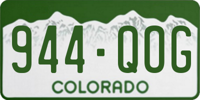 CO license plate 944QOG
