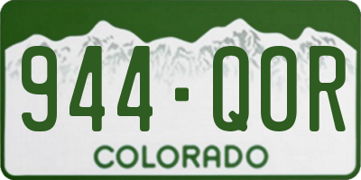 CO license plate 944QOR