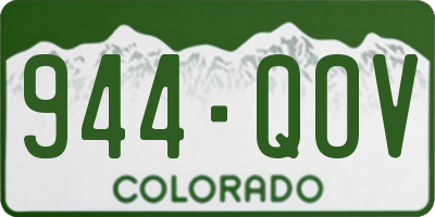 CO license plate 944QOV