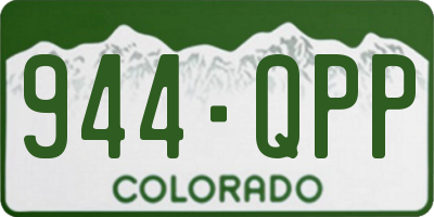 CO license plate 944QPP