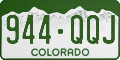 CO license plate 944QQJ