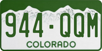 CO license plate 944QQM