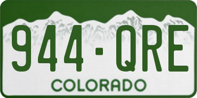 CO license plate 944QRE
