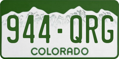 CO license plate 944QRG