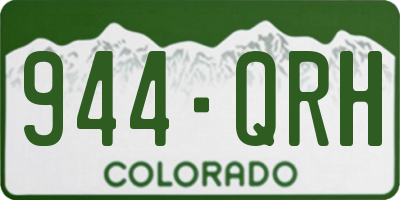 CO license plate 944QRH