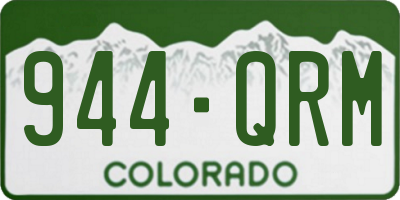CO license plate 944QRM