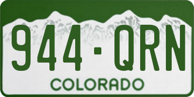 CO license plate 944QRN
