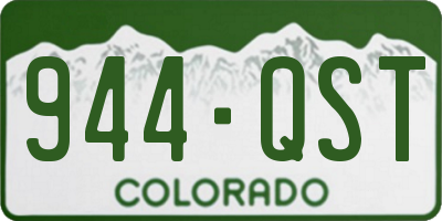 CO license plate 944QST