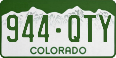 CO license plate 944QTY