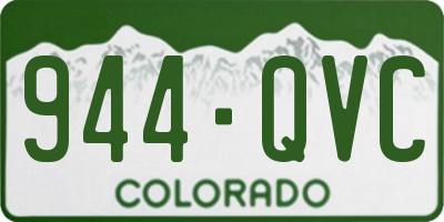 CO license plate 944QVC