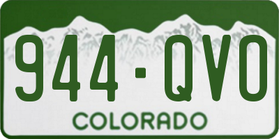 CO license plate 944QVO