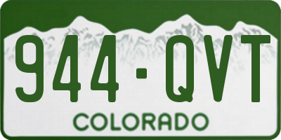 CO license plate 944QVT