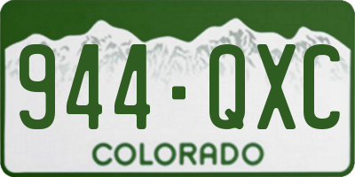 CO license plate 944QXC