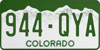 CO license plate 944QYA