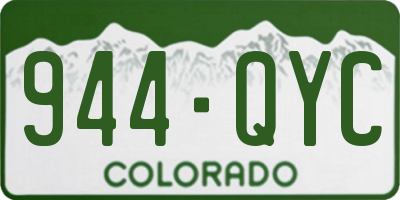 CO license plate 944QYC