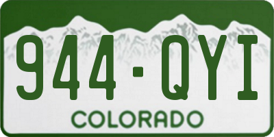 CO license plate 944QYI