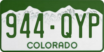 CO license plate 944QYP