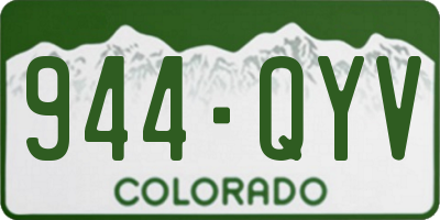 CO license plate 944QYV