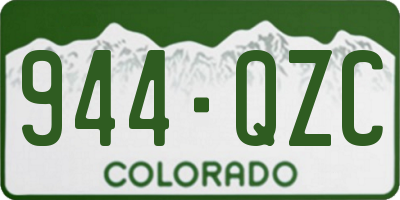 CO license plate 944QZC