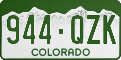 CO license plate 944QZK