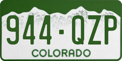 CO license plate 944QZP