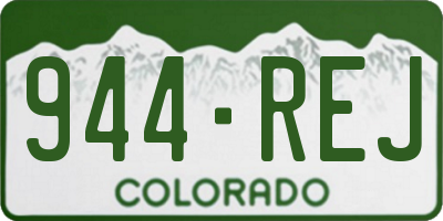 CO license plate 944REJ