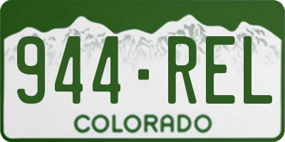 CO license plate 944REL