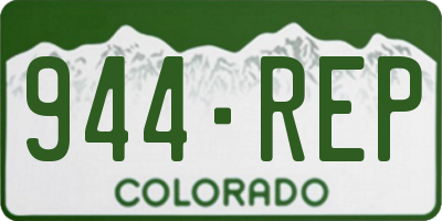 CO license plate 944REP