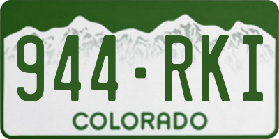 CO license plate 944RKI