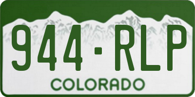 CO license plate 944RLP
