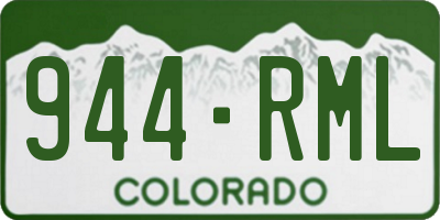 CO license plate 944RML