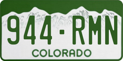 CO license plate 944RMN