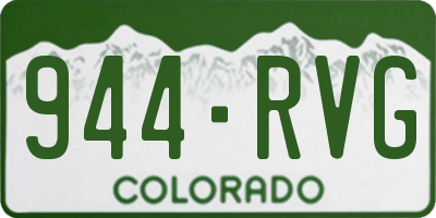 CO license plate 944RVG