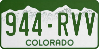 CO license plate 944RVV