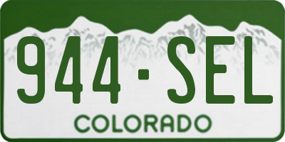 CO license plate 944SEL