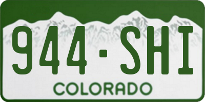 CO license plate 944SHI