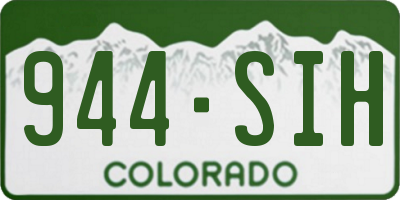 CO license plate 944SIH