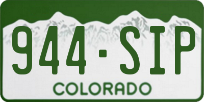 CO license plate 944SIP